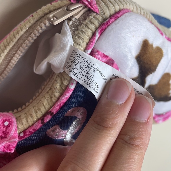 Cuddle Toys Pink and Denim Western Cowgirl Horse Purse - Picture 6 of 6